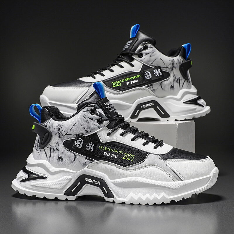 Men's Shoes 2024 New Arrival Autumn Daddy Tide Shoes Youth Sports Autumn Breathable Casual Running High School Students' Fashion Shoes