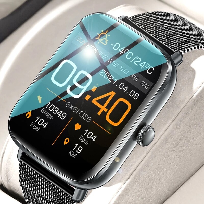 LIGE 2022 New watch for men Bluetooth Heart Rate Monitor Smart Watch Men Full Touch Dial Call Fitness Tracker IP68 Waterproof Sport Blood Pressure watch women + Box