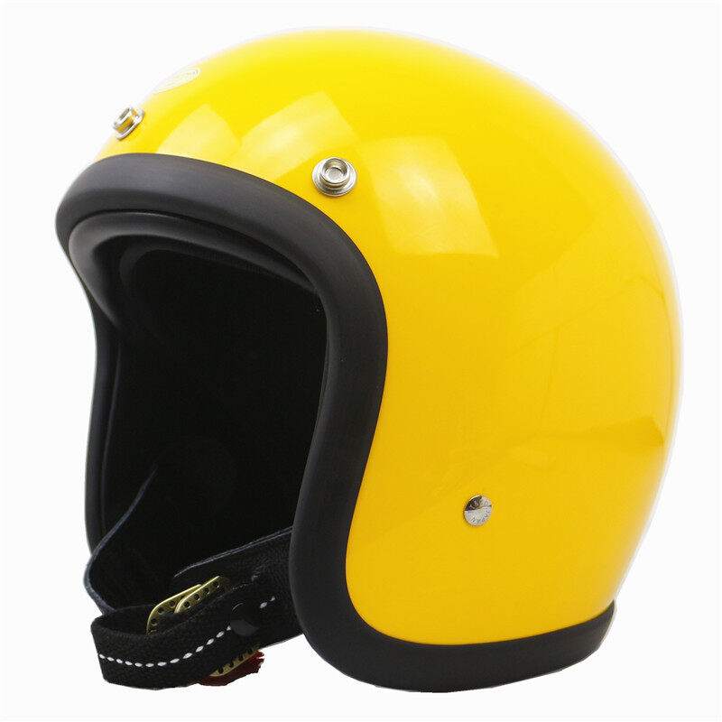 TT&CO 500TX Helmet Japan 3/4 Open Face Helmet FRP Harley Retro Helmet Motorcycle Riding Safety Helmet with DOT Sticker