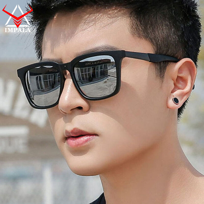 IMPALA QT1612L Fashion Sunglasses for Men and Women Anti Glare Sun Glasses UV400 Protective Block Sunshine Driving Traveling Eyewear with Buckle Box